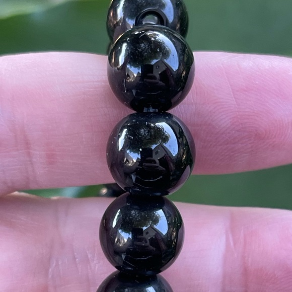 Obsidian Pixiu Sanskrit mantra bracelet - Picture 5 of 8